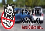 Gebze’de meydana gelen trafik kazasında iki otomobil çarptı.