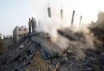 İsrail Gazze'yi yine havadan vurdu.