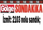 İzmit: 2103 nolu sandık;