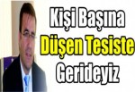 Kişi başına düşen tesiste gerideyiz