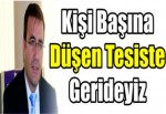 Kişi başına düşen tesiste gerideyiz