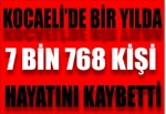 Kocaeli’de bir yılda 7 bin 768 kişi hayatını kaybetti