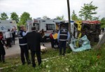 Kocaeli'de yolcu midibüsü devrildi: 1 ölü, 10 yaralı