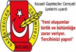 KOGACE'den üyelerine uyarı