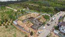 Kültür evi projesinin temel beton serimi gerçekleştirildi