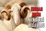 Kurban kesim ücretleri belli oldu