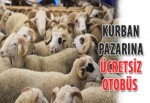 Kurban pazarına ücretsiz otobüs