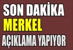 Merkel açıklama yapıyor