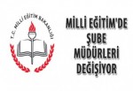 Milli Eğitim'de şube müdürleri değişiyor