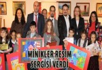 Minikler resim sergisi verdi