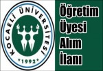 Öğretim Üyesi Alım İlanı