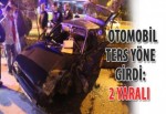 Otomobil tes yöne girdi: 2 yaralı