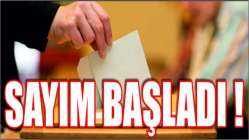OY İŞLEMİ BİTTİ SAYIM BAŞLADI