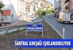 Santral kavşağı ışıklandırılıyor