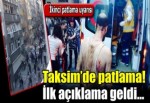 Taksim'de patlama