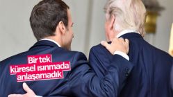 Trump Paris'te Macron ile görüştü