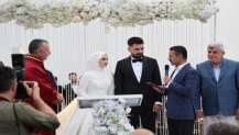 Vali Aktaş, Tuğba ile Fatih Çiftinin Nikah Akitlerine Şahitlik Etti