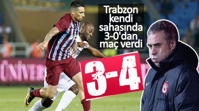 Trabzonspor 3-0dan maç verdi