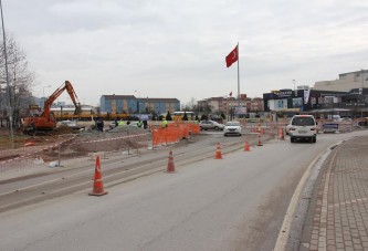 Tramvay için alt yapı çalışmaları sürüyor