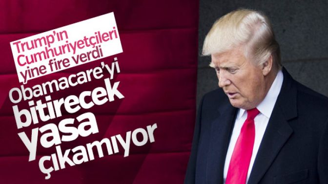 Trumpın Cumhuriyetçileri Obamacarea karşı yine fire verdi