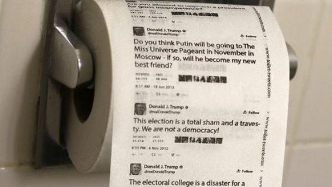 Trumpın skandal tweetleri tuvalet kâğıdı oldu