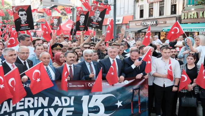 Tüm Kocaeli, 15 Temmuz kortejindeydi