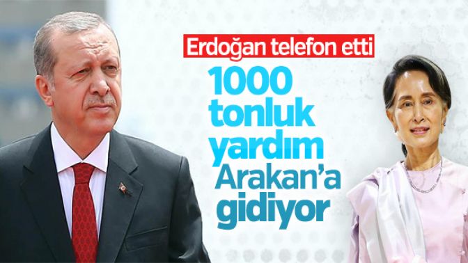 Türkiyeden Arakana bin tonluk yardım