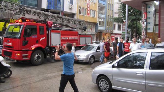 Yangın ihbarına giden itfaiye ve polis şoke oldu
