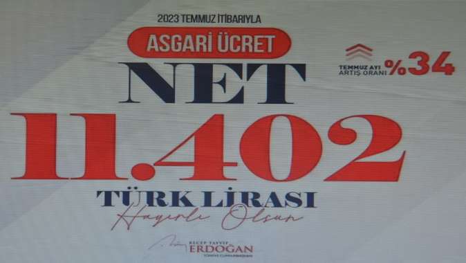 Yeni asgari ücret belli oldu: 11 bin 402 lira