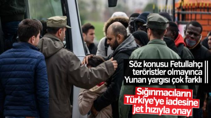 Yunan yargısından sığınmacıların Türkiyeye iadesine onay