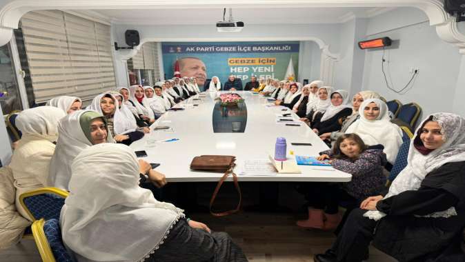 AK PARTİ GEBZE'DEN ZEYNEP GÜNEŞ BAŞKANA ANLAMLI DESTEK