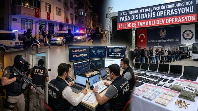 Bahis çetesine ağır darbe, 16 ilde operasyon Bahis çetesine ağır darbe, 16 ilde operasyon