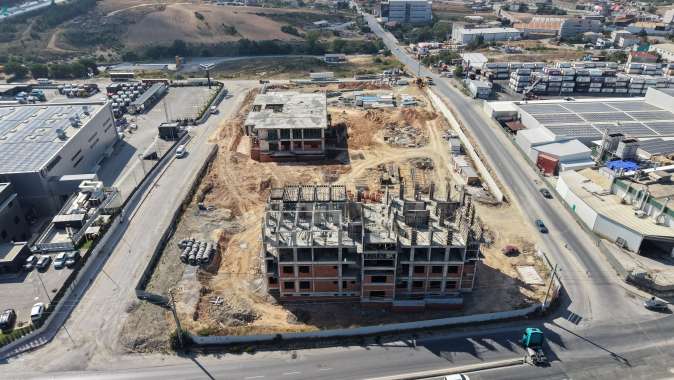 Çayırova’nın yeni meslek lisesinin kaba inşaatında sona gelindi
