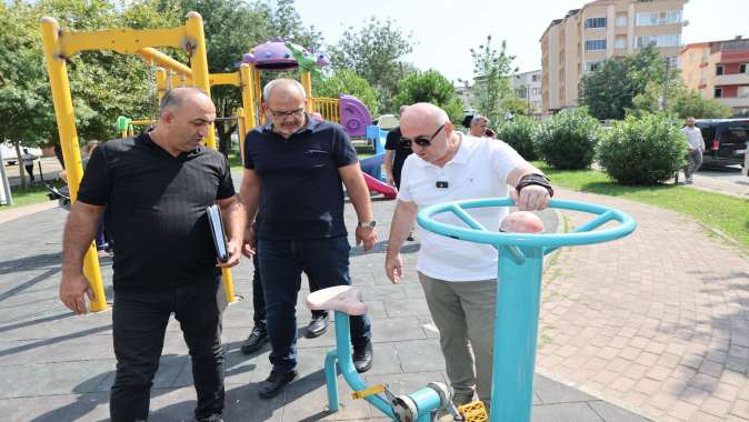 Darıca’daki parklar modern ve güvenli hale getiriliyor