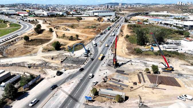 Gebze’deki kavşak projesi trafik yükünü omuzlayacak
