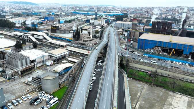Gebze Feniş Kavşağı’nda trafik rahat ve akıcı