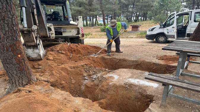 Kuştepe Mesire Alanı’nda bakım çalışması