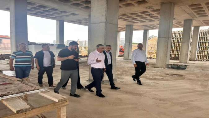 Yeni Hizmet Binasında Çalışmalar Tüm Hızıyla Sürüyor Yeni Hizmet Binasında Çalışmalar Tüm Hızıyla Sürüyor